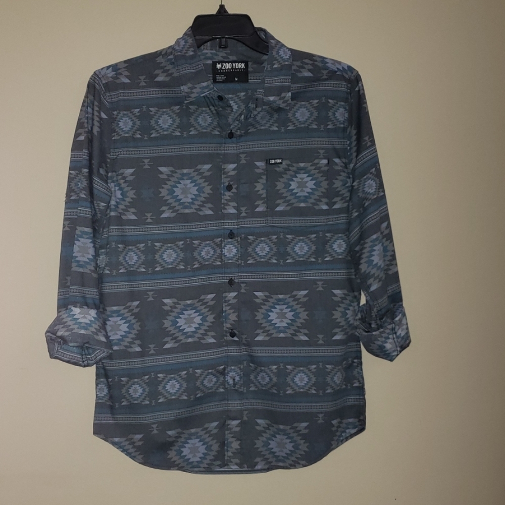 Zoo York Mens Button Up Shirt